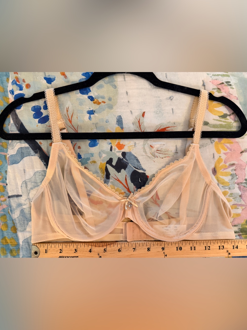 HWDI 38B Sheer Beige Underwire Bra NWOT - Picture 6 of 10